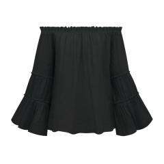 Bell sleeve sexy off shoulder tops