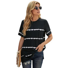 Casual stripe patterned t shirt