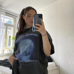 Black color graphic tees