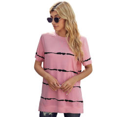 Casual stripe patterned t shirt