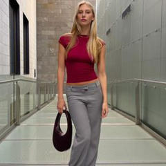 Sexy backless cropped tops