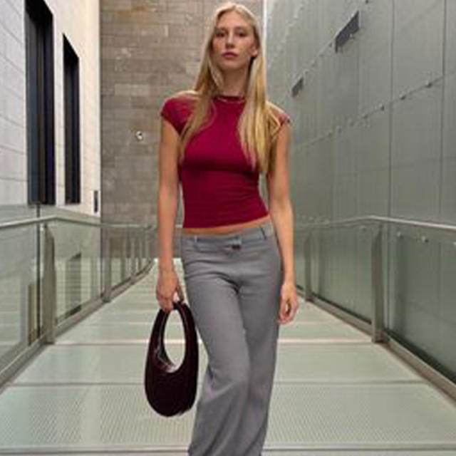 Sexy backless cropped tops