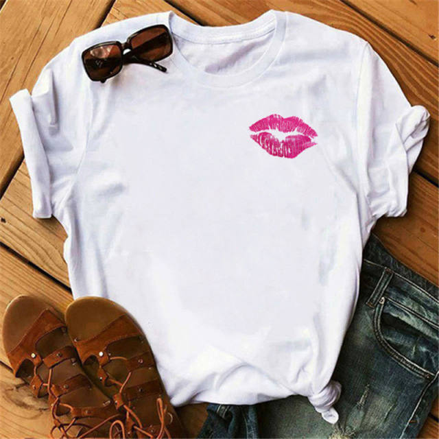 Sexy lips girl t shirt