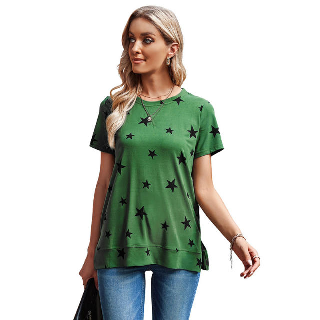 Casual stripe patterned t shirt