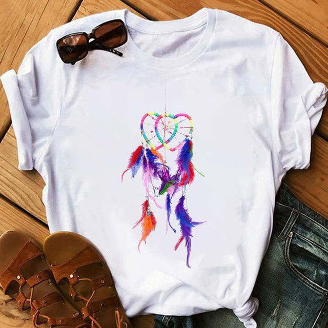 INS dreamcatcher printing women t shirts