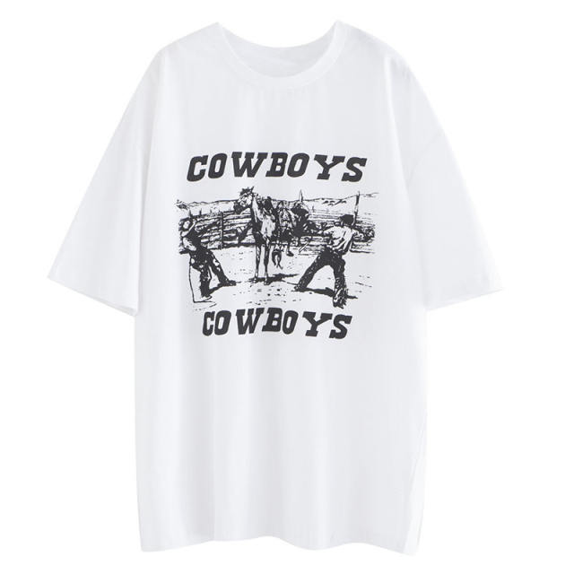 Western cowboy theme graphic tees