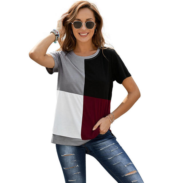 Casual stripe patterned t shirt