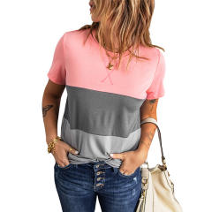 Casual stripe patterned t shirt