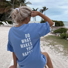Oversized blue color t shirt