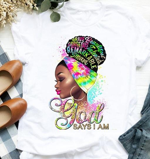 New fashion girl printed women's short-sleeved T-shirt