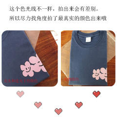 INS navy blue cotton t shirt