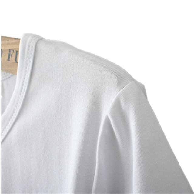 Summer cartoon letter print women's short-sleeved T-shirt