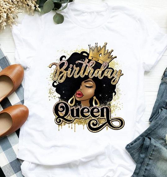New fashion girl printed women's short-sleeved T-shirt