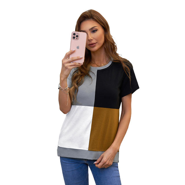 Casual stripe patterned t shirt