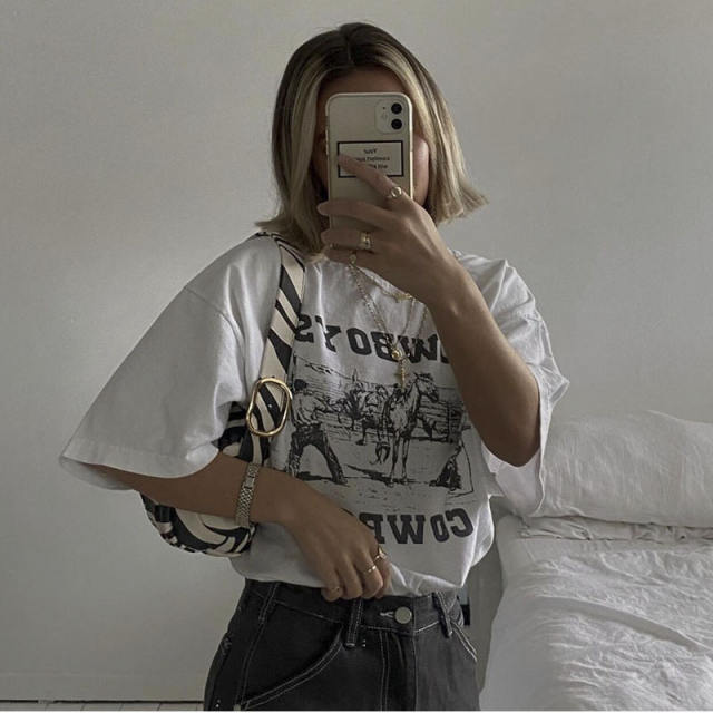 Western cowboy theme graphic tees