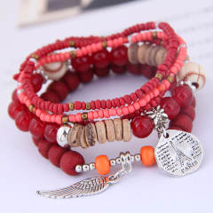 Boho concise layer bracelet bead bracelet for women