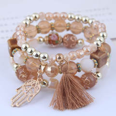 Occident fashion easy match layer bracelet bead bracelet