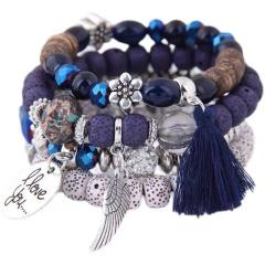 Occident fashion easy match layer bracelet bead bracelet