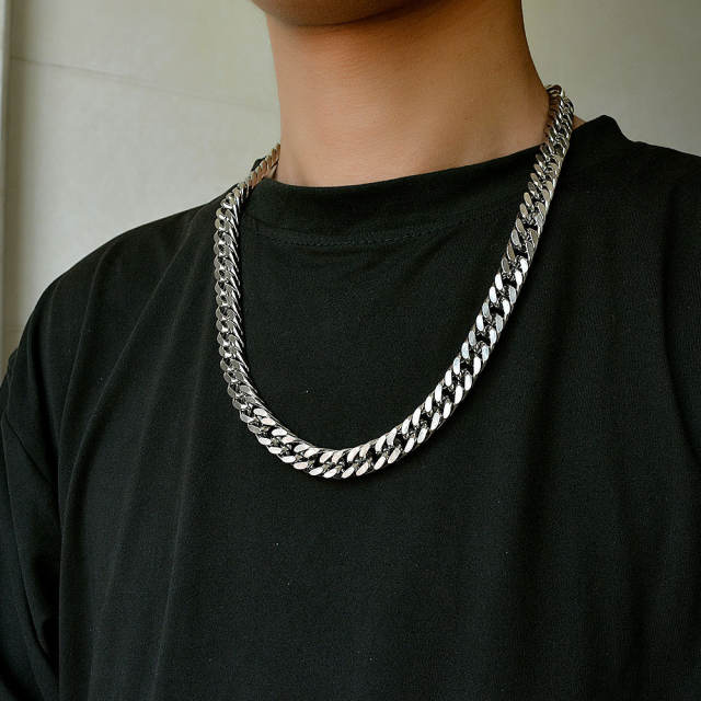 Hiphop stainless steel necklace chain necklace men jewelry