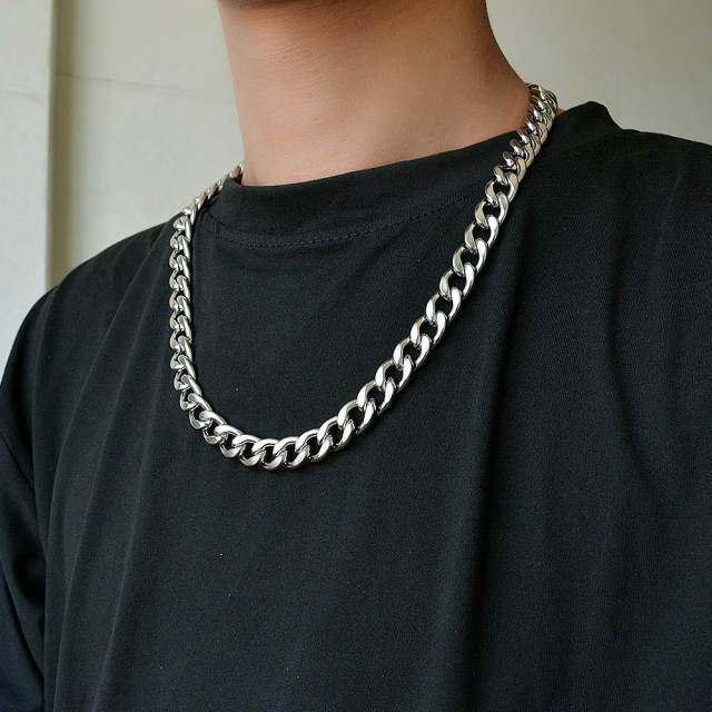 Hiphop stainless steel necklace chain necklace men jewelry