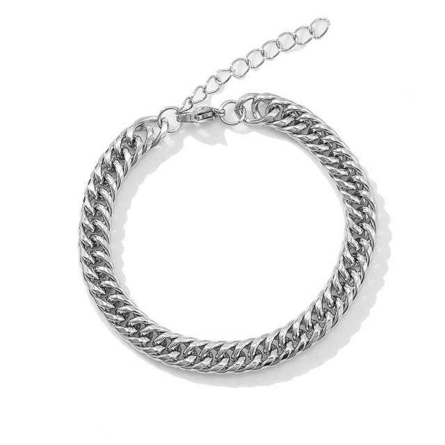 Occident fashion stainless steel bracelet chain bracelet