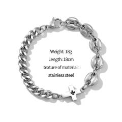 Occident fashion stainless steel bracelet chain bracelet