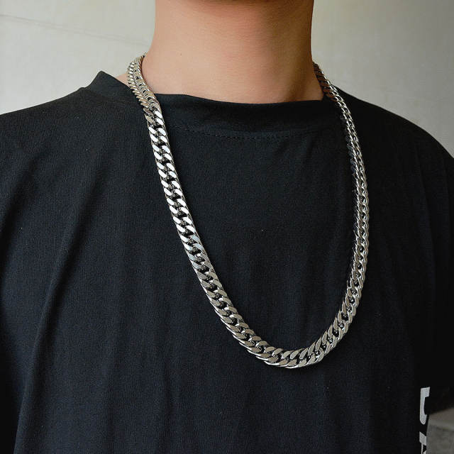 Hiphop stainless steel necklace chain necklace men jewelry