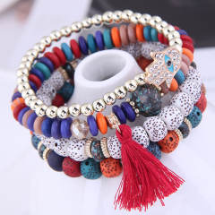 Occident fashion easy match layer bracelet bead bracelet