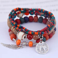 Boho concise layer bracelet bead bracelet for women