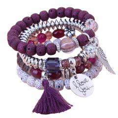 Occident fashion easy match layer bracelet bead bracelet