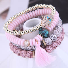 Occident fashion easy match layer bracelet bead bracelet
