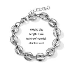 Occident fashion stainless steel bracelet chain bracelet