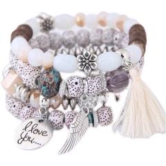 Occident fashion easy match layer bracelet bead bracelet