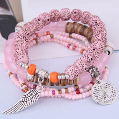 Boho concise layer bracelet bead bracelet for women