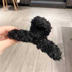 Winter autumn plain color hair clamp