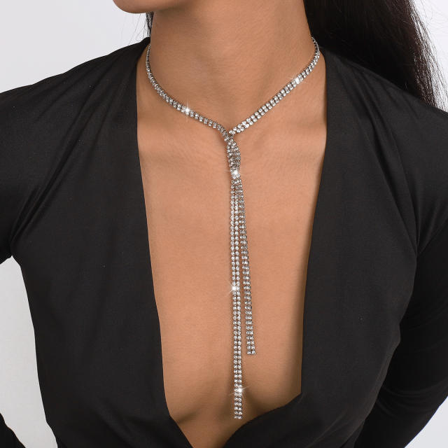 Occident fashion luxury diamond necklace lairet necklace
