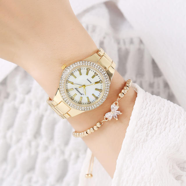 Korean fashion diamond women watch bracelet set