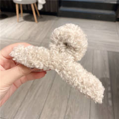 Winter autumn plain color hair clamp