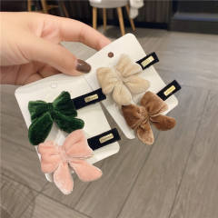 Korean fashion winter automn bow duckbill hair clips