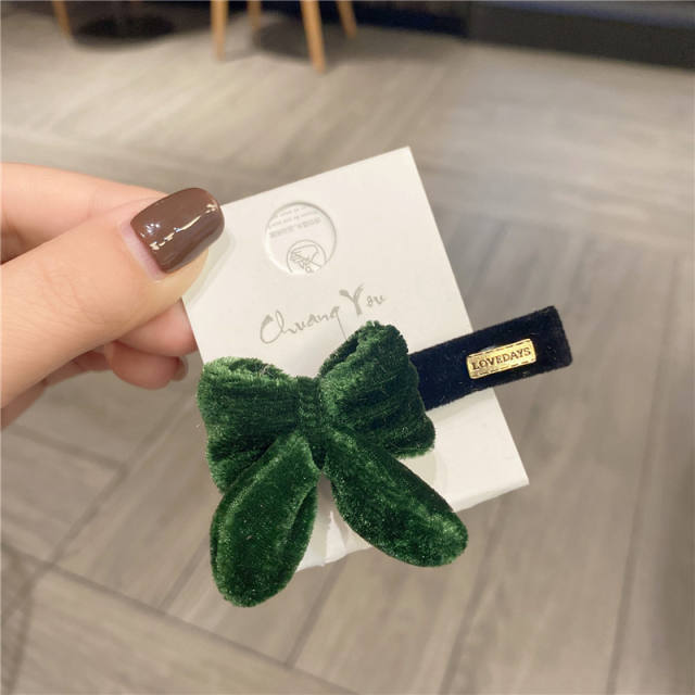 Korean fashion winter automn bow duckbill hair clips