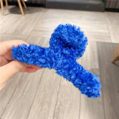 Winter autumn plain color hair clamp