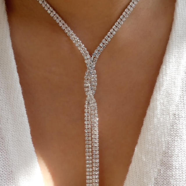 Occident fashion luxury diamond necklace lairet necklace
