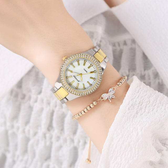 Korean fashion diamond women watch bracelet set