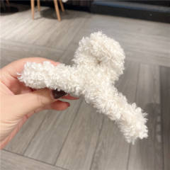 Winter autumn plain color hair clamp