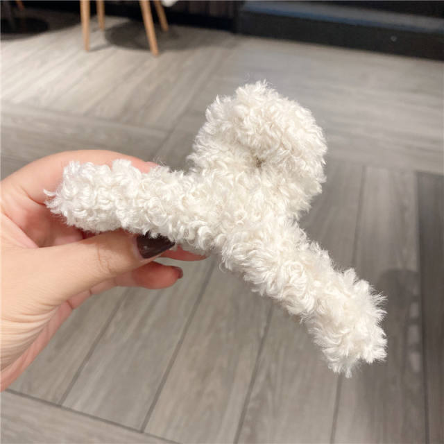 Winter autumn plain color hair clamp