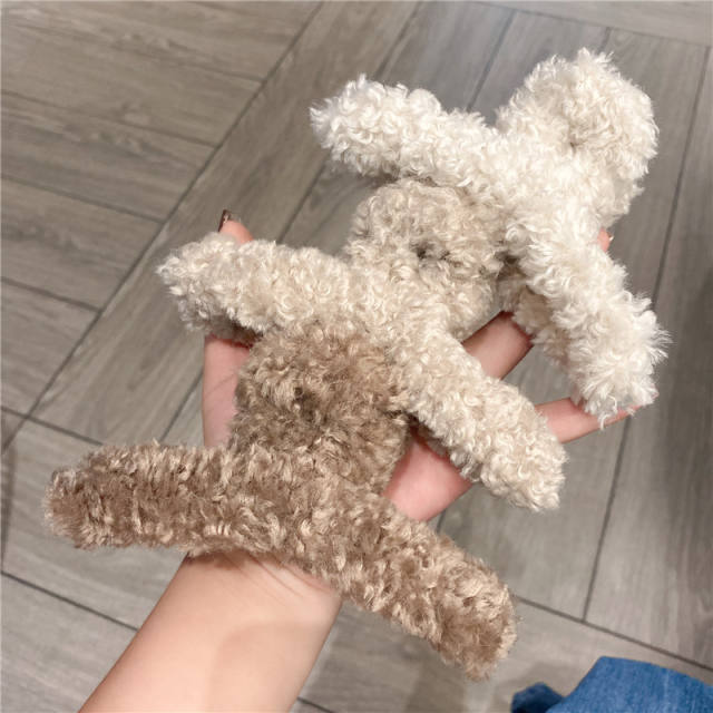 Winter autumn plain color hair clamp