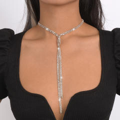 Occident fashion luxury diamond necklace lairet necklace