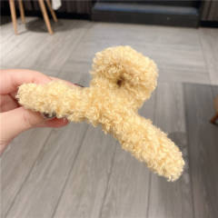 Winter autumn plain color hair clamp