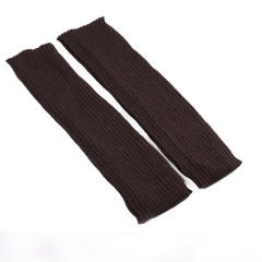 Popular plain color knitted knee high socks dance socks