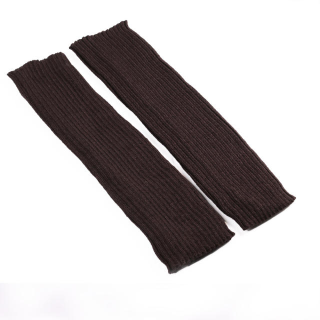 Popular plain color knitted knee high socks dance socks